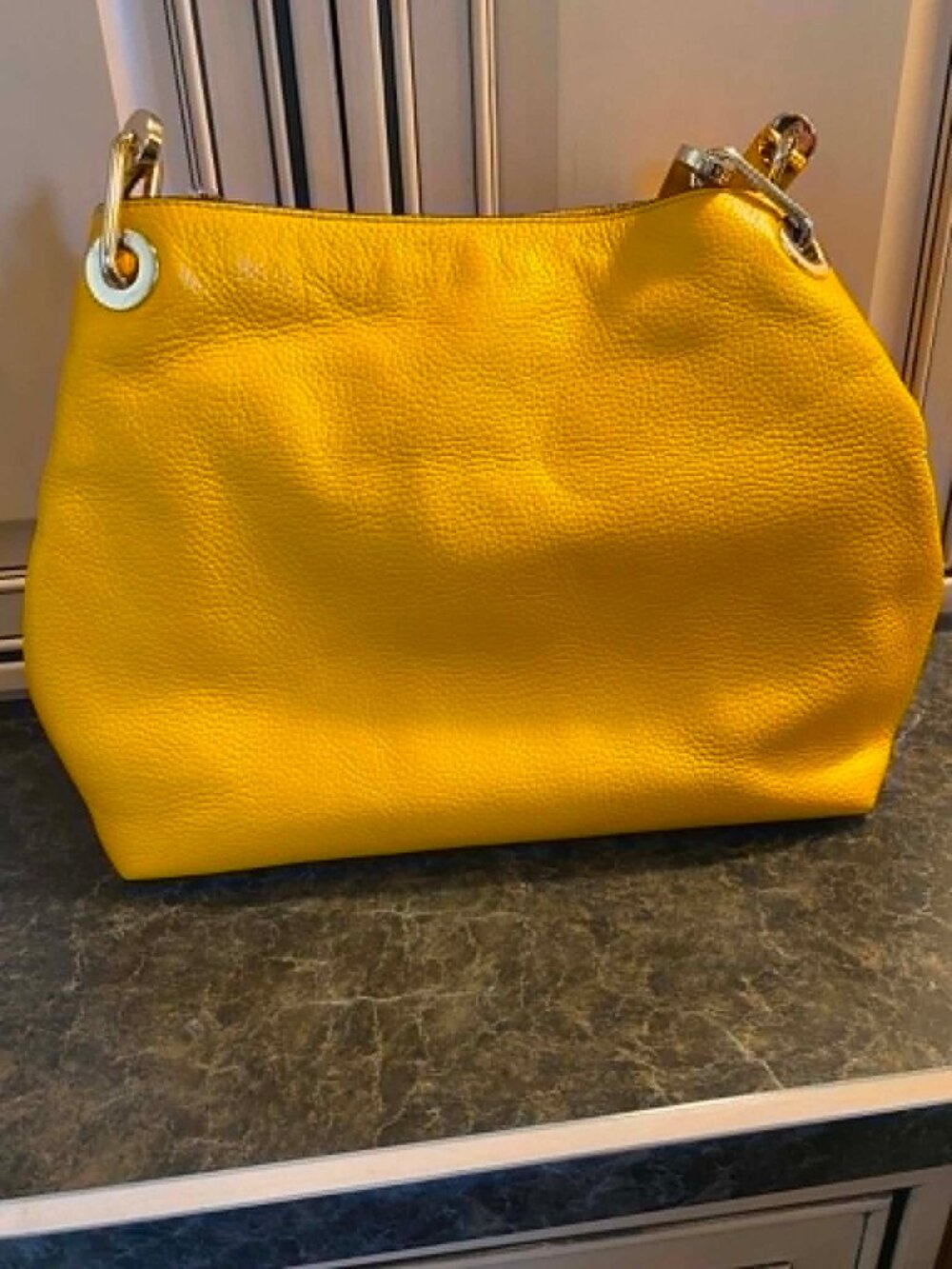Michael Kors Raven Leather Shoulder Bag - Picture 11 of 13